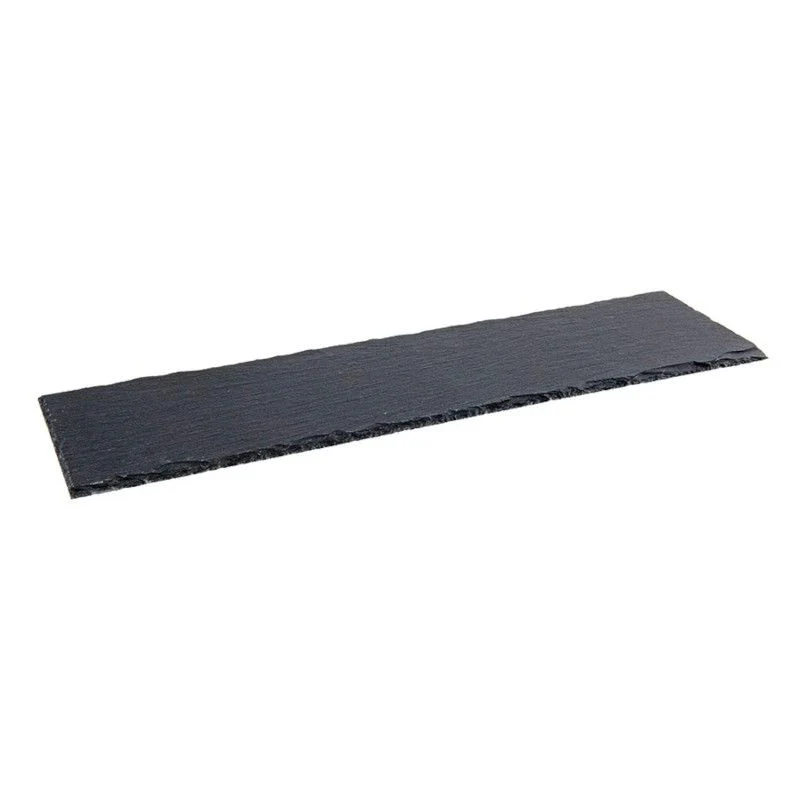45x12 cm - Piatto Vassoio Rettangolare In Ardesia - Set 6 Pz