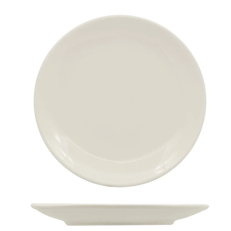 21 cm - Vital Coupe Piatto Piano In Porcellana - Set 12 Pz