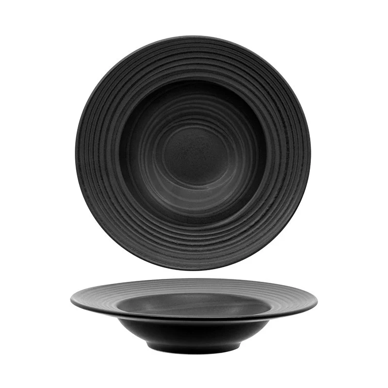 27.5 cm - Lace Piatto Pasta In Stoneware - Set 4 Pz