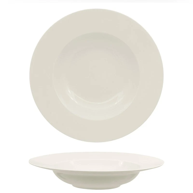 29 cm - Privilege Piatto Pasta In Porcellana - Set 6 Pz