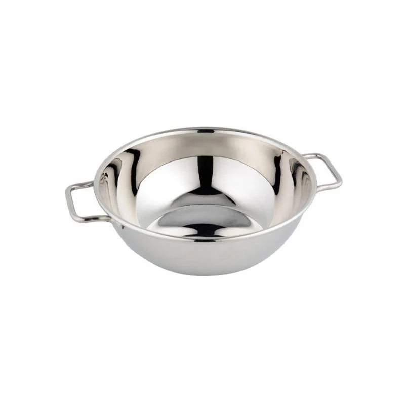 11 cm - Monoporzione Mini Wok In Acciaio Inox