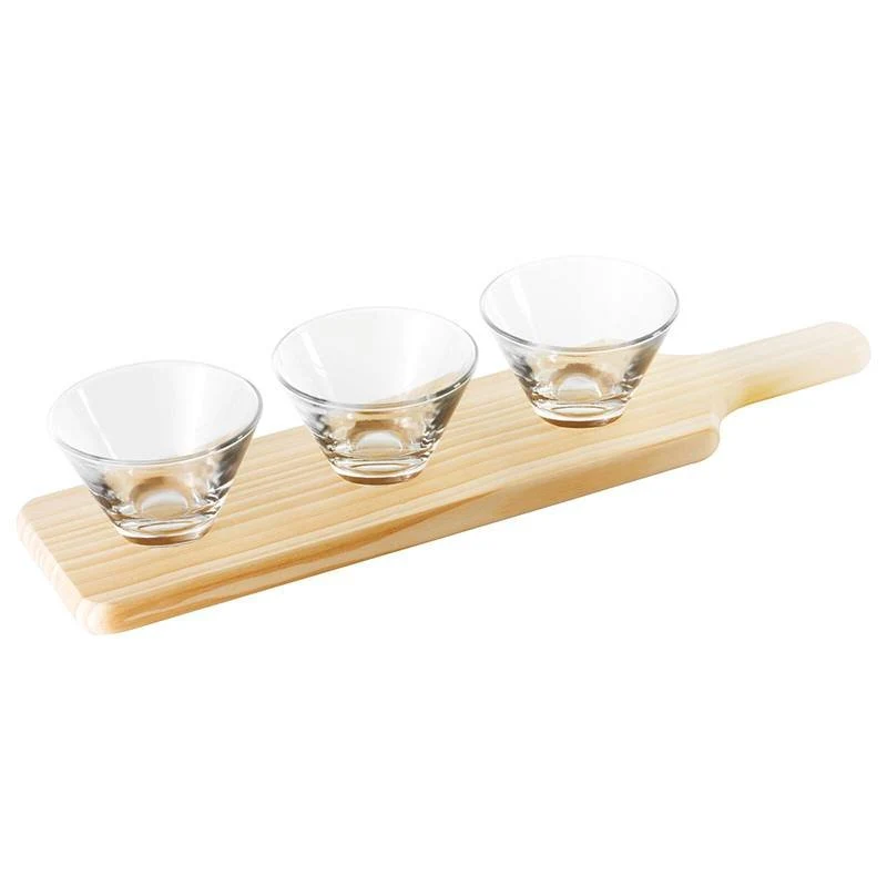 14.7 cl Happy Hour Coppette per Aperitivo Rettangolare Con Vasetti - Set 4 Pz