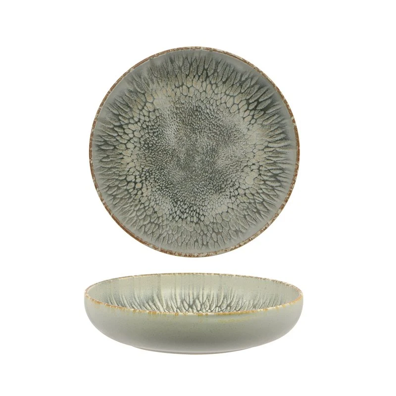 22 cm - Dust Piatto Fondo In Stoneware - Set 4 Pz