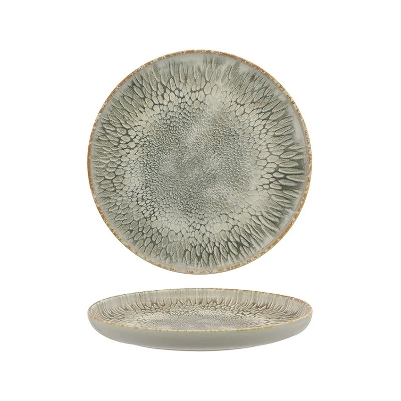 17.5 cm - Dust Piatto Piano In Stoneware - Set 4 Pz