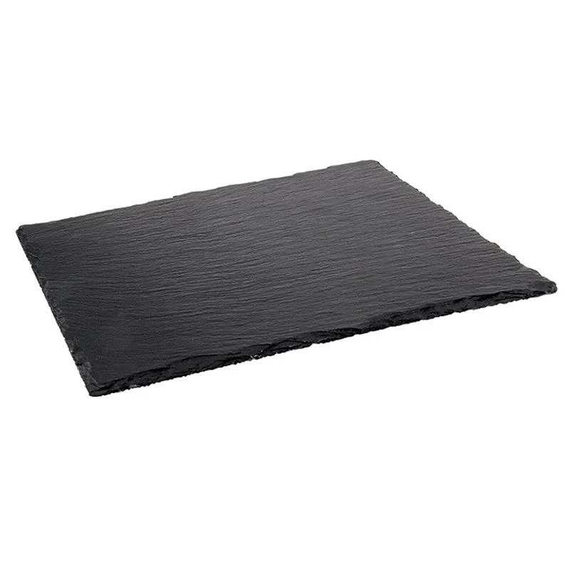 53x32.5 cm - Piatto Vassoio Rettangolare In Ardesia - Set 6 Pz