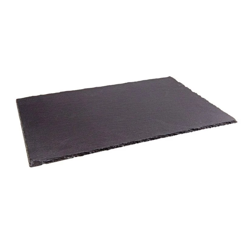 45x30 cm - Piatto Vassoio Rettangolare In Ardesia - Set 6 Pz