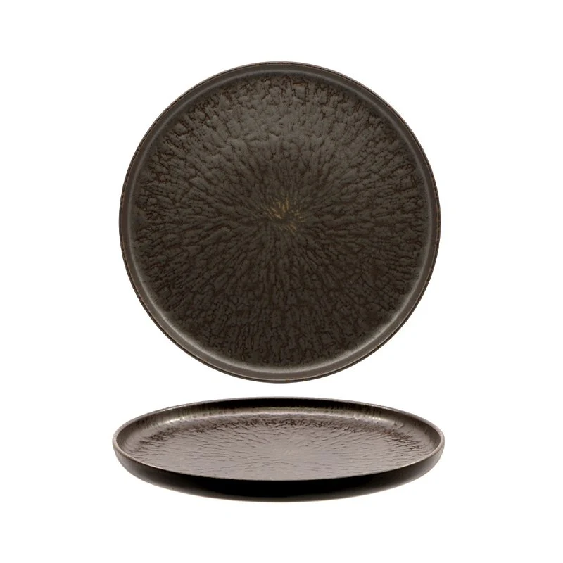 33 cm - Taal Piatto Piano In Stoneware - Set 4 Pz