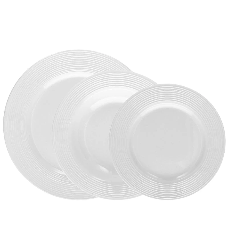 Polis Circles Servizio Piatti In Porcellana - Set 18 Pz