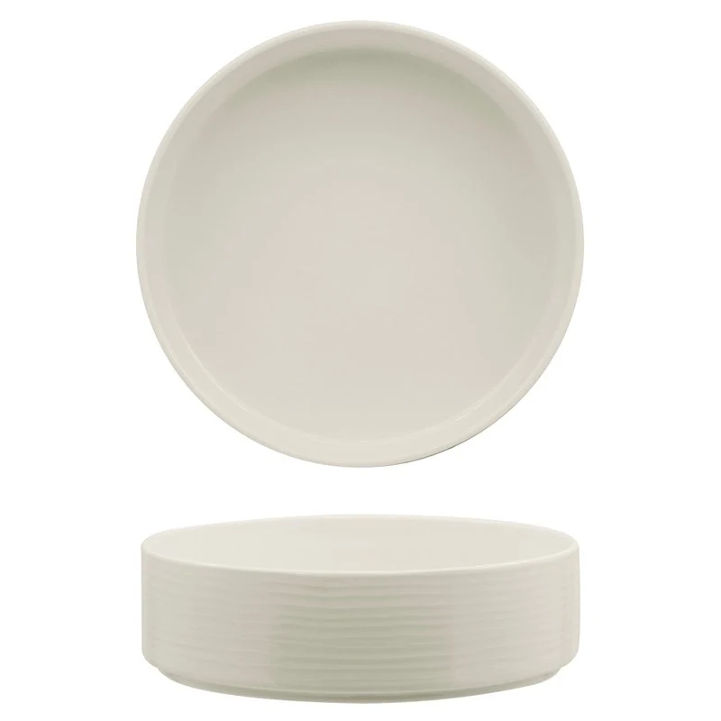 18 cm - Eclipse Piatto Fondo In Porcellana - Set 3 Pz