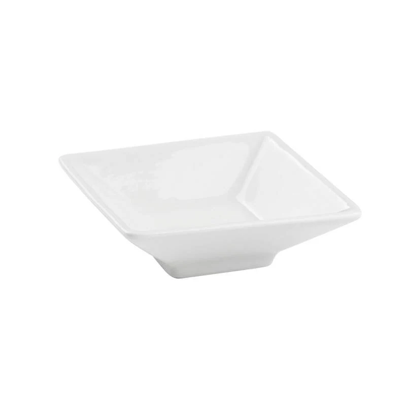 8x8 cm - Finger Food Mini Piattino In Porcellana