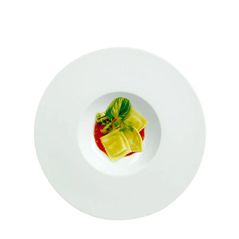 29 cm - Saturno Piatto Fondo In Porcellana - Set 12 Pz