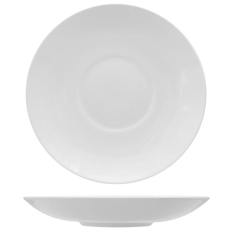 30 cm - Justwhite Piatto Fondo In Porcellana - Set 3 Pz