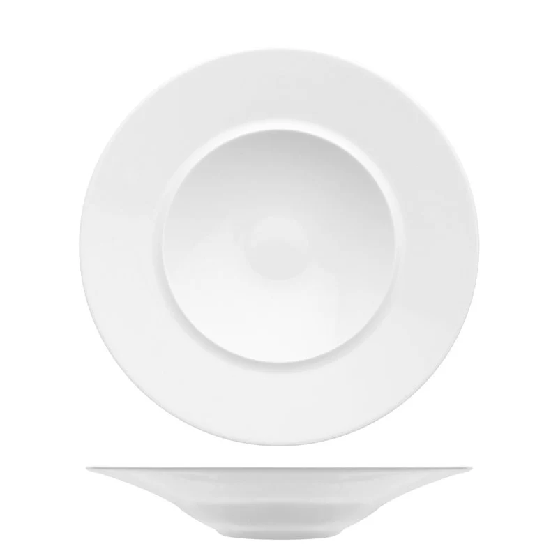 25 cm - Florence Piatto Fondo In Porcellana - Set 4 Pz