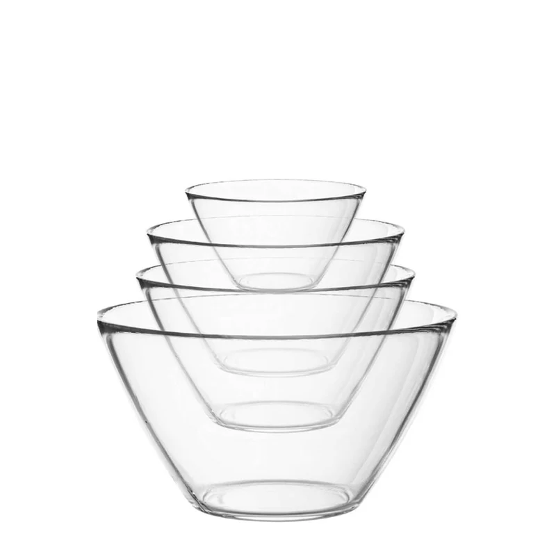 Basic Insalatiera In Vetro - Set 4 Pz