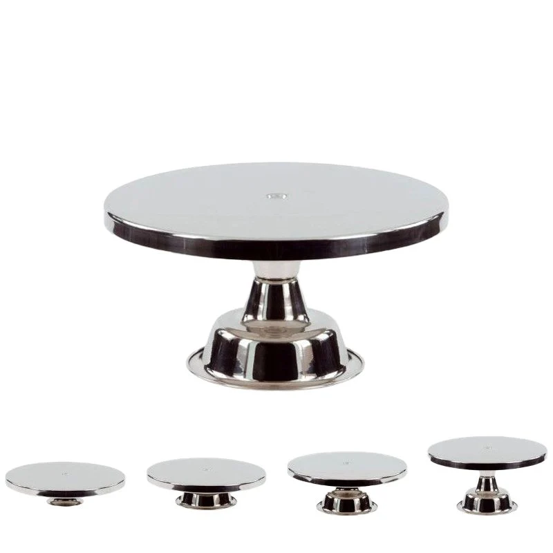 25 cm - Alzata In Acciaio Inox