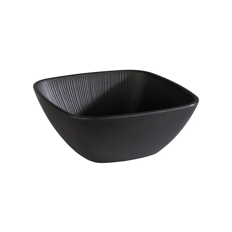 19.5x19.5 cm - Nero Coppa In Melamina - Set 6 Pz