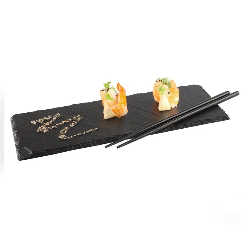 30x12 cm - Piatto Presentazione Rettangolare In Ardesia