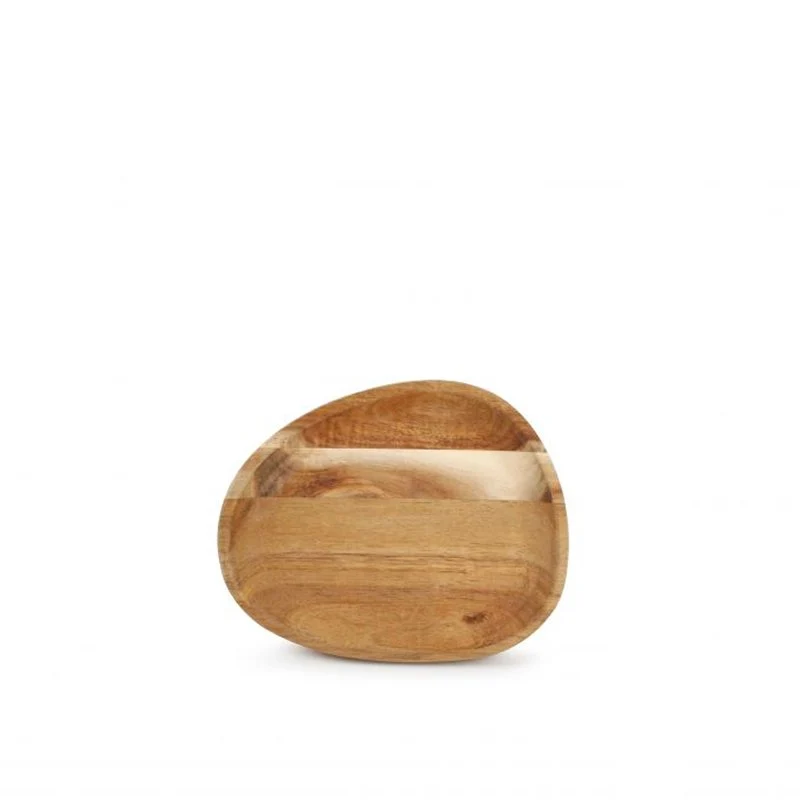 16x13 cm - Vassoio Triangolare In Legno