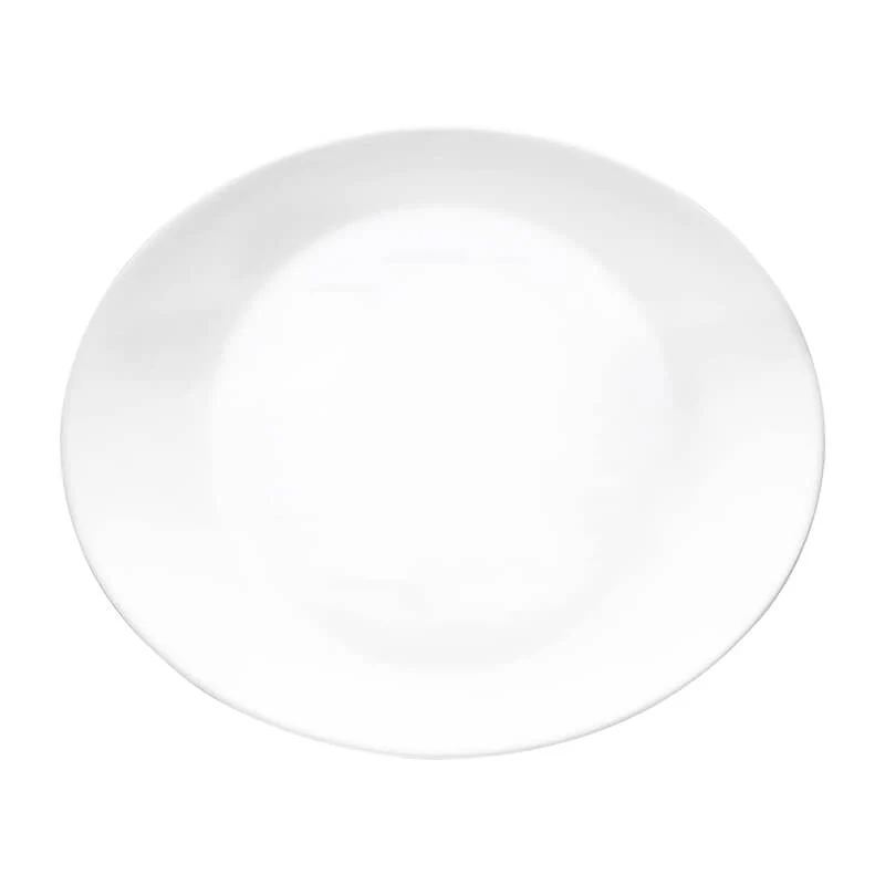 31.7 cm - Grangusto Piatto Bistecca In Vetro Opale Temperato - Set 6 Pz