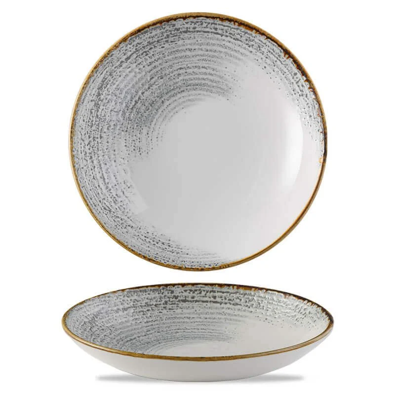 24.8 cm - Studio Prints Homespun Piatto Fondo In Porcellana Vetrificata