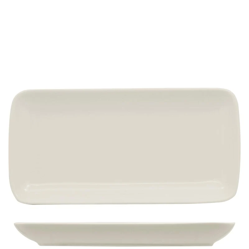 36x16.5 cm - Buffet Piatto Vassoio Rettangolare In Porcellana - Set 6 Pz
