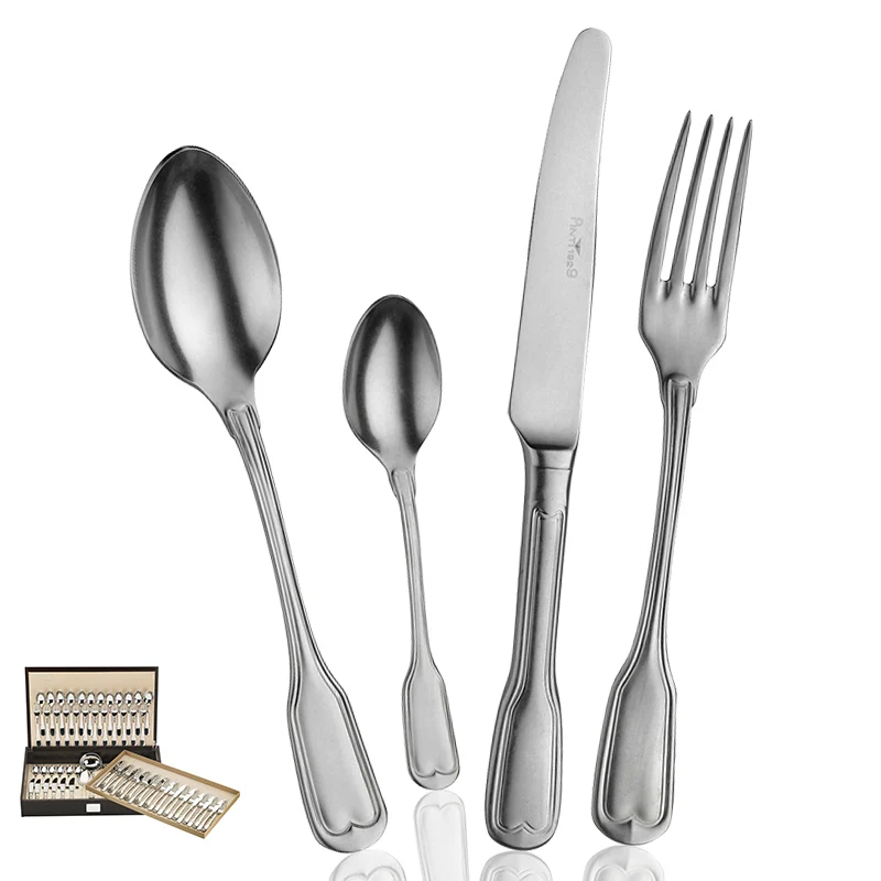 Vittoriale Servizio Posate In Acciaio Inox - Set 75 Pz