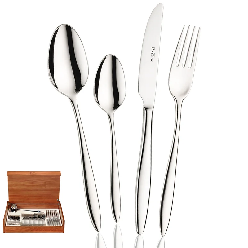 Romanino Servizio Posate In Acciaio Inox - Set 49 Pz