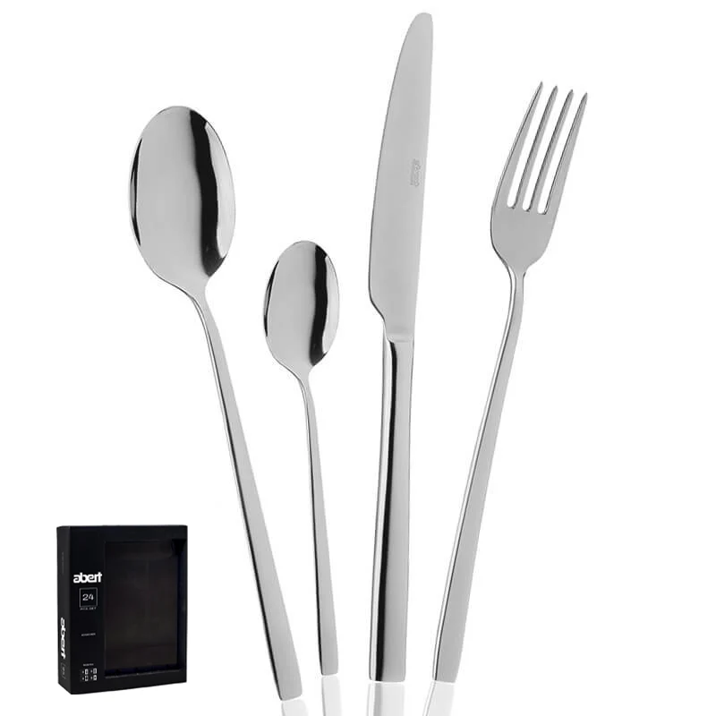 Infinito Servizio Posate In Acciaio Inox - Set 24 Pz