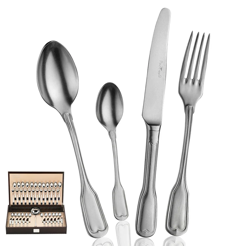 Vittoriale Servizio Posate In Acciaio Inox - Set 49 Pz