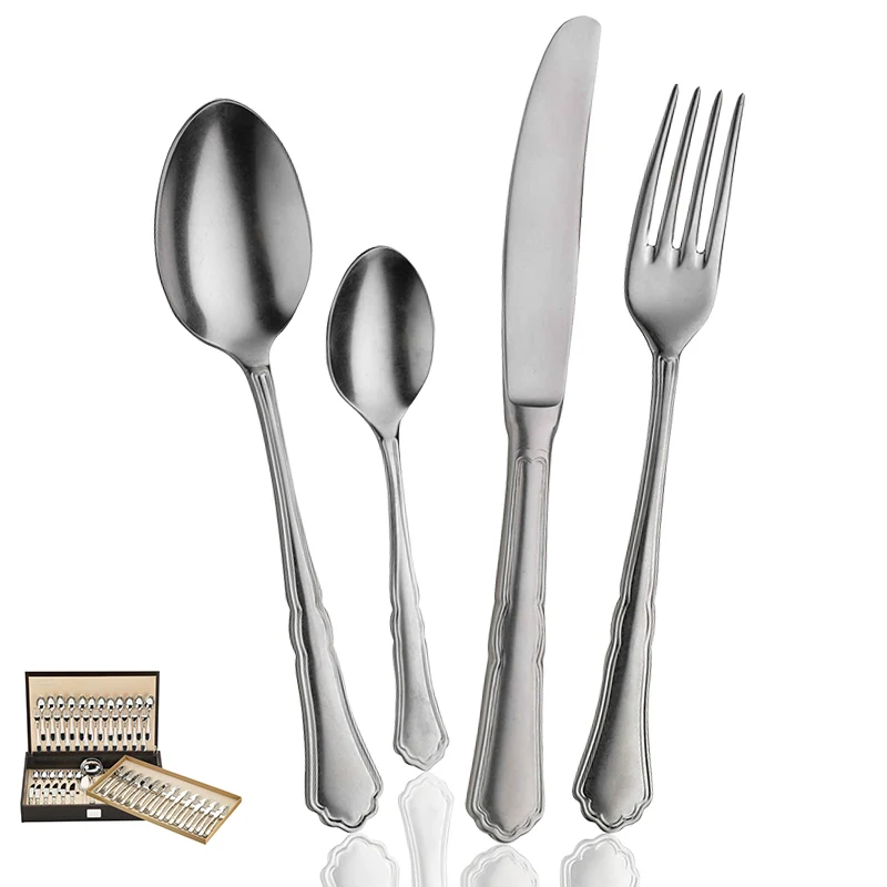 Settecento Servizio Posate In Acciaio Inox - Set 75 Pz