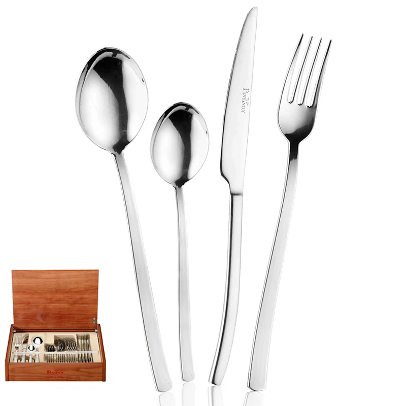 Wave Servizio Posate In Acciaio Inox - Set 24 Pz