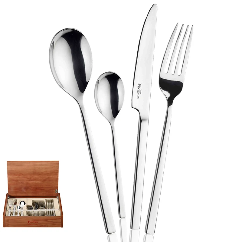 Tie Servizio Posate In Acciaio Inox Forgiato - Set 24 Pz