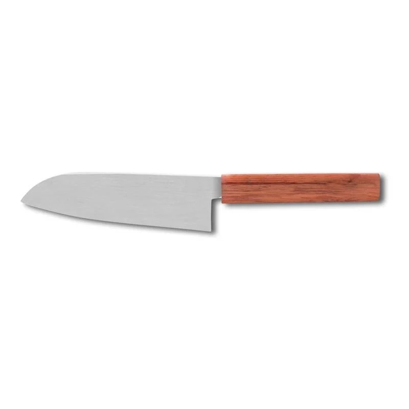 16 cm - Asia Coltello Santoku In Acciaio Inox, Legno