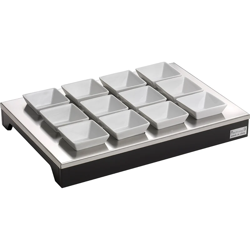 Buffet Espositore In Acciaio Inox - Porcellana