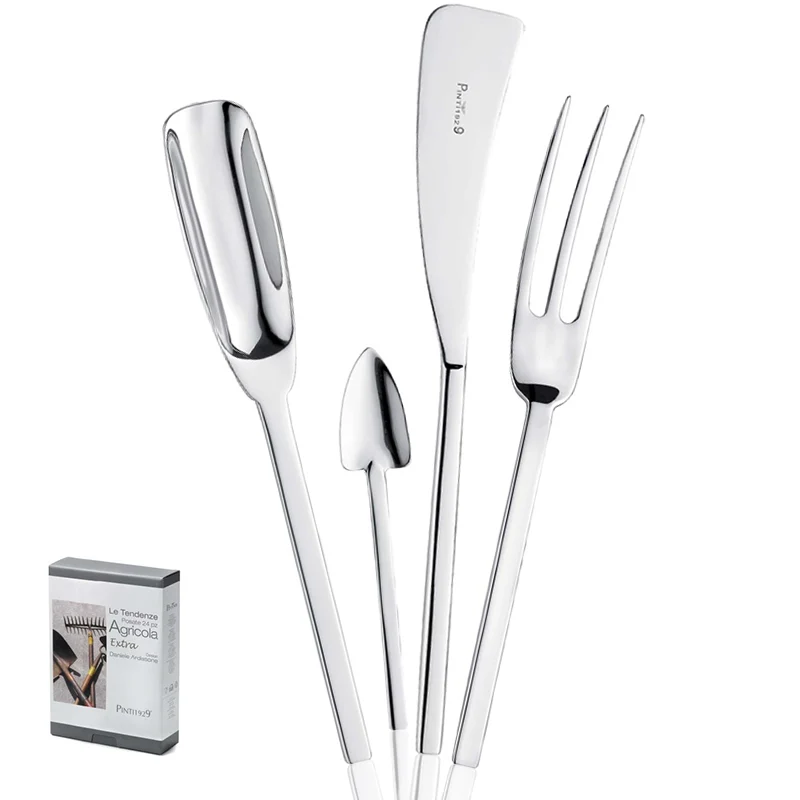 Agricola Extra Servizio Posate In Acciaio Inox - Set 24 Pz