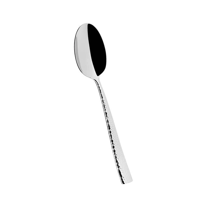 Rinascimento Cucchiaio Tavola Martellato In Acciaio Inox - Set 12 Pz