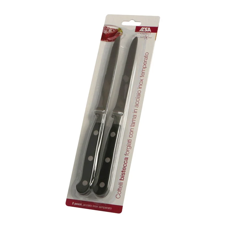 20.5 Cm - TuttiXUno Coltello Bistecca In Acciaio Inox - Set 2 Pz
