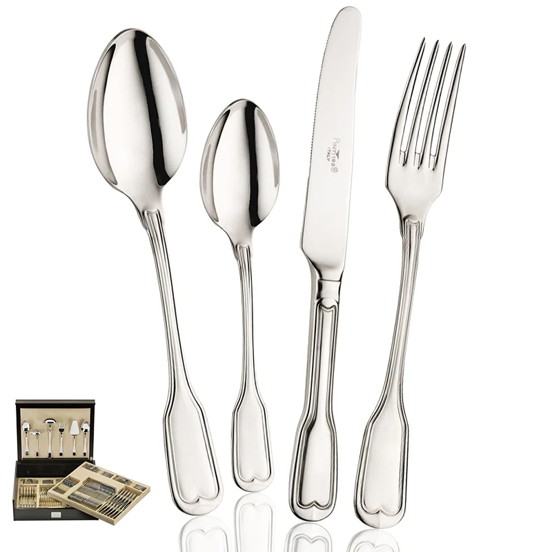 Vittoriale Servizio Posate In Acciaio Inox - Set 126 Pz