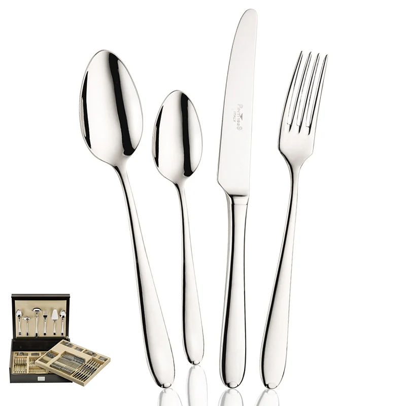 Palladium Servizio Posate In Acciaio Inox - Set 126 Pz