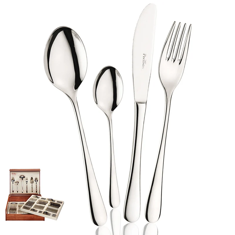 Hotel Servizio Posate In Acciaio Inox - Set 126 Pz