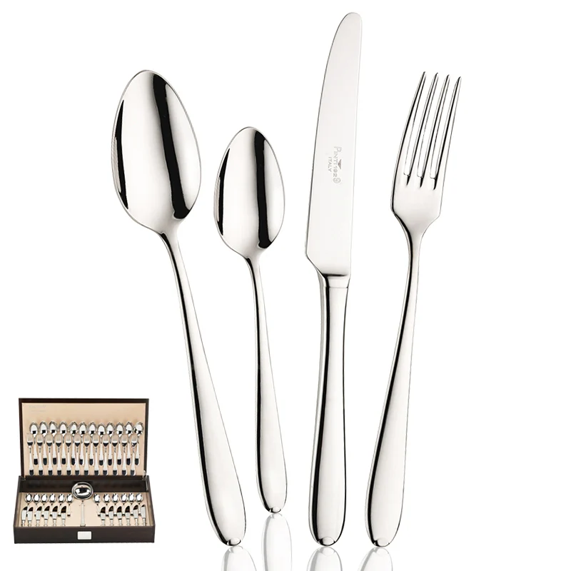 Palladium Servizio Posate In Acciaio Inox - Set 49 Pz