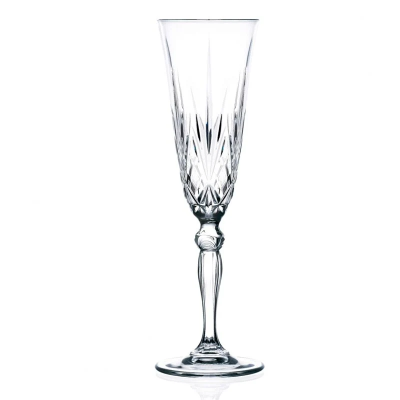 16 cl - Melodia Calice Flute in Vetro - Set 6 Pezzi