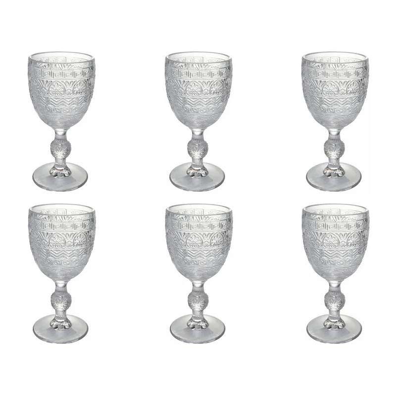 23.5 cl - Mexico Calice Acqua in Vetro - Set 6 Pezzi