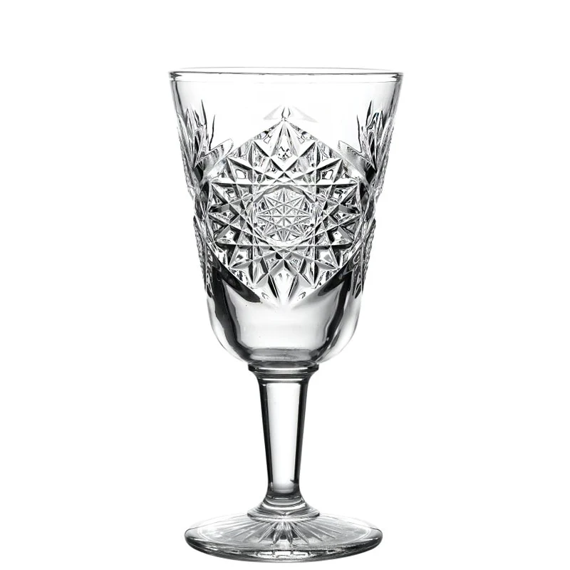 30 cl - Hobstar Calice Vino Rosso in Vetro - Set 12 Pezzi