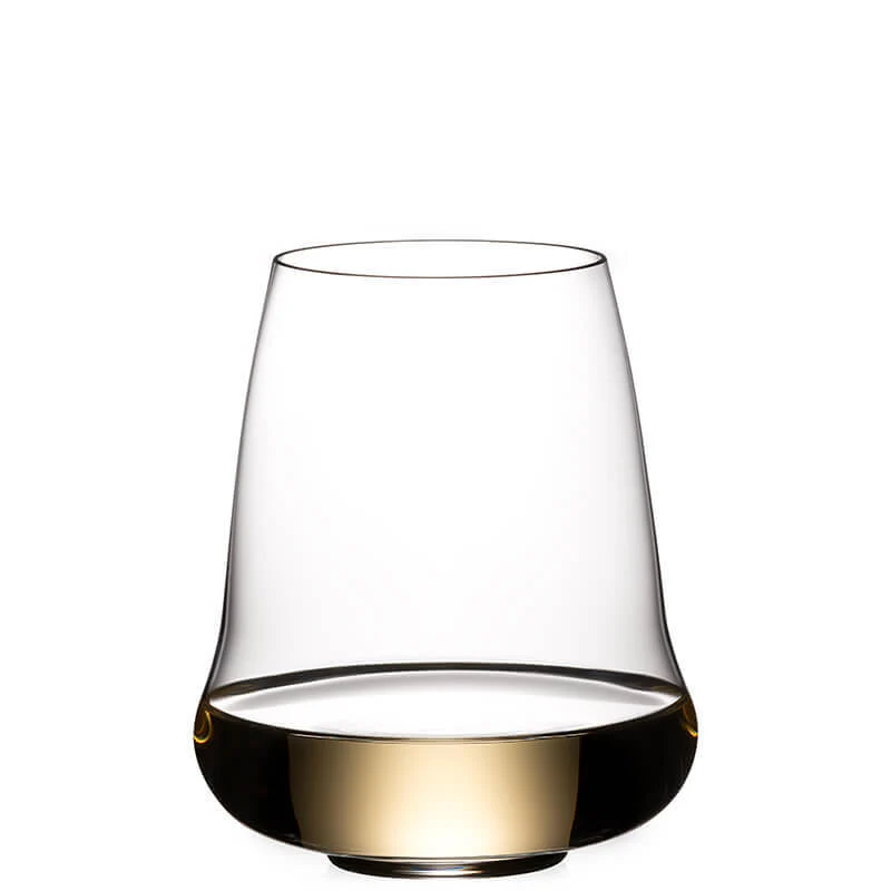 42 cl - Steamless Wings Calice Vino Bianco Riesling in Vetro - Set 2 Pezzi
