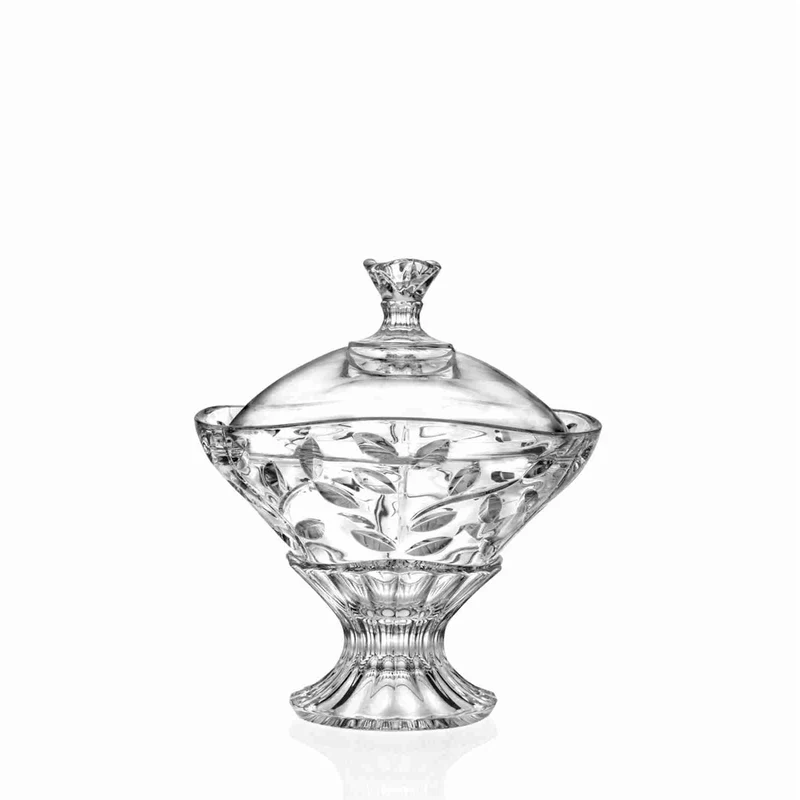 18 cm - Laurus Scatola Porta Caramelle In Vetro