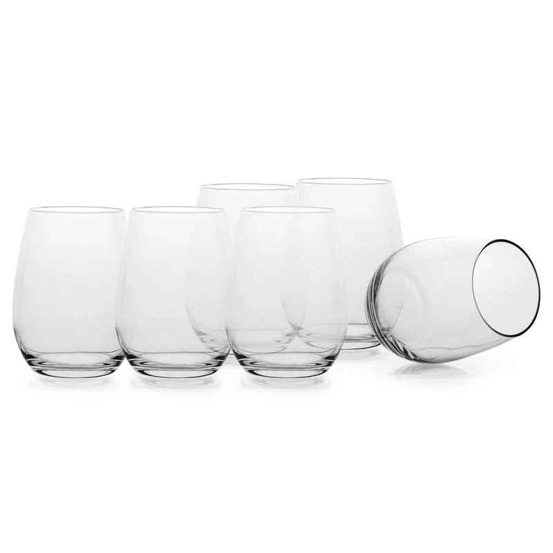57 cl - Amber Bicchiere Vino Rosso in Vetro - Set 6 Pezzi