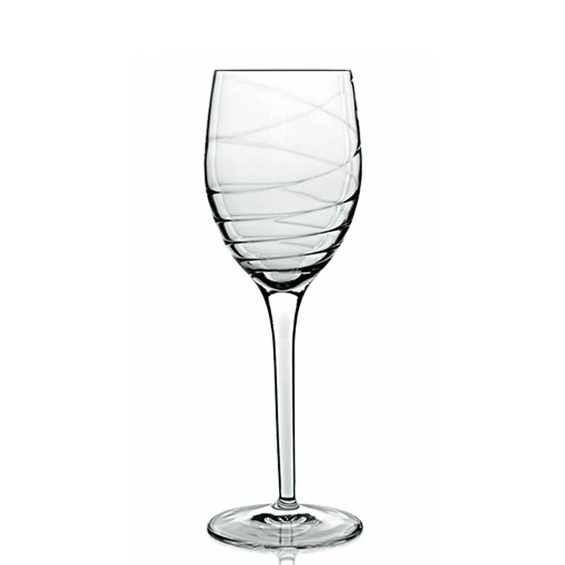 38 cl - Romantica Calice Vino Rosso in Vetro - Set 4 Pezzi