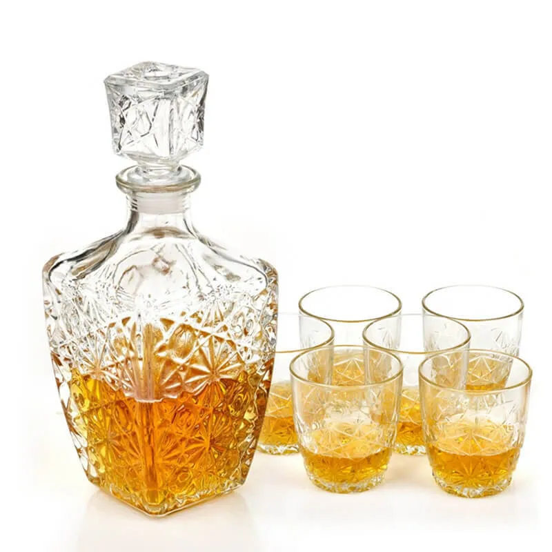 Dedalo Set Whisky in Vetro - Set 7 Pezzi