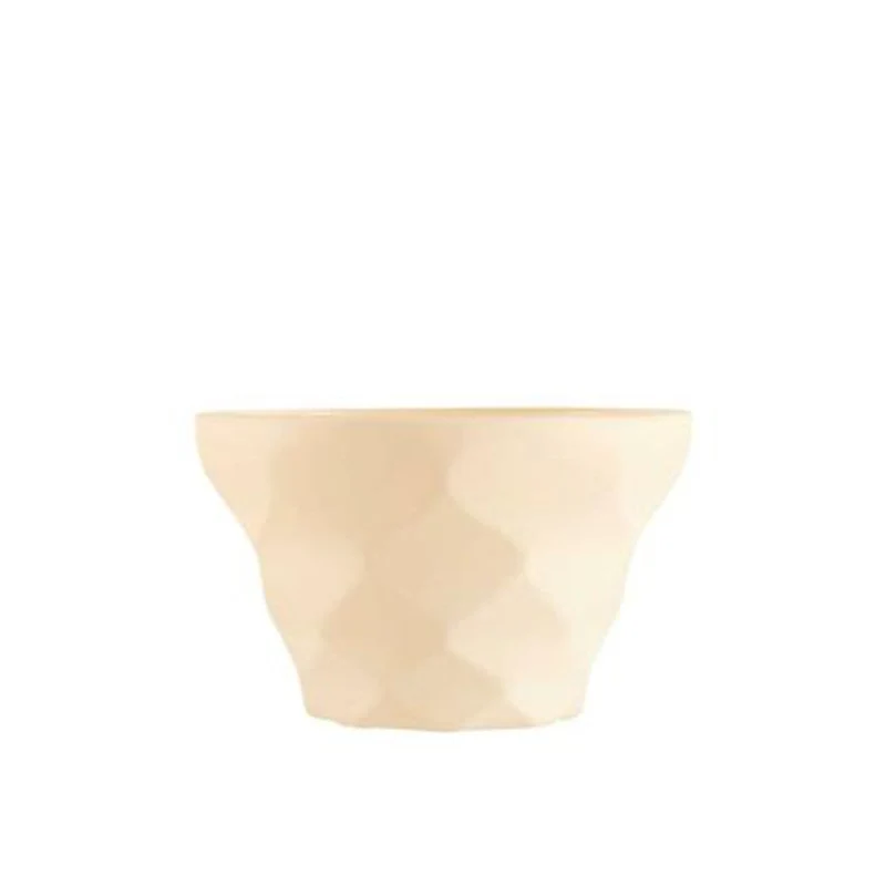 35 cl - Maeva Diamant Coppa Gelato Sfaccettato in Vetro Opale - Set 6 Pezzi